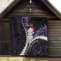 New Zealand Personalised Quilt Meri Kirihimete Kowhaiwhai Mix Paua Shell - Amethys LT7 - Polynesian Pride