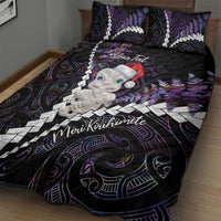New Zealand Personalised Quilt Bed Set Meri Kirihimete Kowhaiwhai Mix Paua Shell - Amethys LT7 - Polynesian Pride