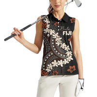 Bula Fiji Women's Day Women Sleeveless Polo Shirt Classic Masi Tapa LT7 - Polynesian Pride