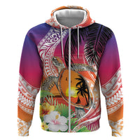 Polynesian Dreamy Turtle Hoodie Sunset Scenery