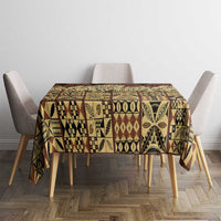 Niue Hiapo Motif Tablecloth Tapa Classic - Black Ver LT7 - Polynesian Pride