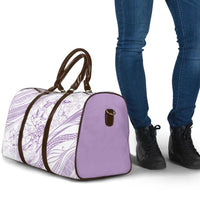 Sharks Couple Dreamy Polynesians Floral Sea Travel Bag Lilac LT7 - Polynesian Pride