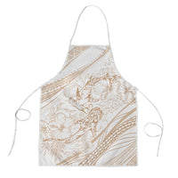 Sharks Couple Dreamy Polynesians Floral Sea Apron Hazel - Polynesian Pride