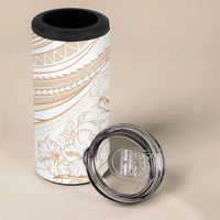 Sharks Couple Dreamy Polynesians Floral Sea 4 in 1 Can Cooler Tumbler Hazel LT7 - Polynesian Pride