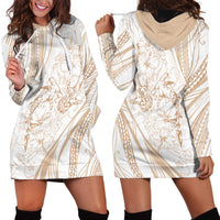 Sharks Couple Dreamy Polynesians Floral Sea Hoodie Dress Hazel LT7 - Polynesian Pride