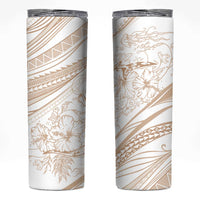 Sharks Couple Dreamy Polynesians Floral Sea Skinny Tumbler Hazel LT7 Hazel - Polynesian Pride