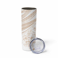 Sharks Couple Dreamy Polynesians Floral Sea Skinny Tumbler Hazel LT7 - Polynesian Pride