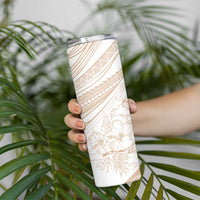 Sharks Couple Dreamy Polynesians Floral Sea Skinny Tumbler Hazel LT7 - Polynesian Pride
