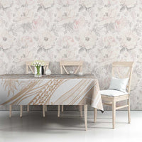 Sharks Couple Dreamy Polynesians Floral Sea Tablecloth Hazel - Polynesian Pride