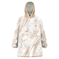 Sharks Couple Dreamy Polynesians Floral Sea Wearable Blanket Hoodie Hazel - Polynesian Pride