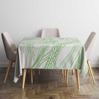 Sharks Couple Dreamy Polynesians Floral Sea Tablecloth Emerald - Polynesian Pride
