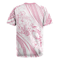 Sharks Couple Dreamy Polynesians Floral Sea Rugby Jersey Pink - Polynesian Pride