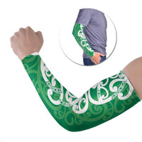 Pounamu Green Maori Arm Sleeves Koru Kowhaiwhai - Polynesian Pride