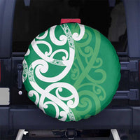 Pounamu Green Maori Spare Tire Cover Koru Kowhaiwhai - Polynesian Pride