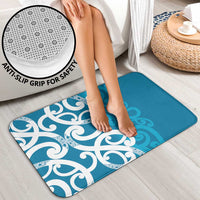 Azure Blue Maori Bathroom Set Koru Kowhaiwhai - Polynesian Pride
