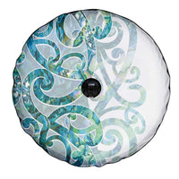Paua Shell Maori Spare Tire Cover Koru Kowhaiwhai - Polynesian Pride