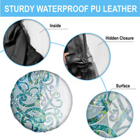 Paua Shell Maori Spare Tire Cover Koru Kowhaiwhai - Polynesian Pride