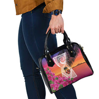 Guam Chamorro Shoulder Handbag Artsy Latte Stone