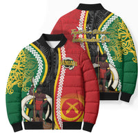 Ni-Vanuatu Indipendens Dei Celebretem Bomber Puffer Jacket Yumi Yumi Yumi LT7 - Polynesian Pride