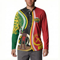 Ni-Vanuatu Indipendens Dei Celebretem Button Sweatshirt Yumi Yumi Yumi LT7 - Polynesian Pride