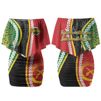 Ni-Vanuatu Indipendens Dei Celebretem Couples Matching Off Shoulder Short Dress and Long Sleeve Button Shirt Yumi Yumi Yumi LT7 - Polynesian Pride