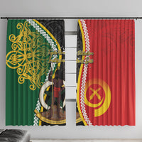 Ni-Vanuatu Indipendens Dei Celebretem Window Curtain Yumi Yumi Yumi LT7 With Hooks Multicolor - Polynesian Pride