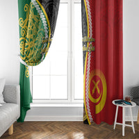 Ni-Vanuatu Indipendens Dei Celebretem Window Curtain Yumi Yumi Yumi LT7 - Polynesian Pride
