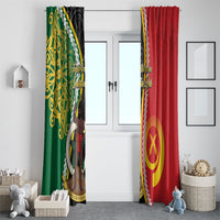 Ni-Vanuatu Indipendens Dei Celebretem Window Curtain Yumi Yumi Yumi LT7 - Polynesian Pride