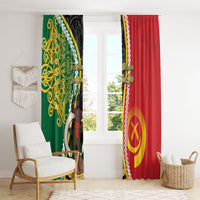 Ni-Vanuatu Indipendens Dei Celebretem Window Curtain Yumi Yumi Yumi LT7 - Polynesian Pride