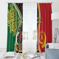 Ni-Vanuatu Indipendens Dei Celebretem Window Curtain Yumi Yumi Yumi LT7 - Polynesian Pride
