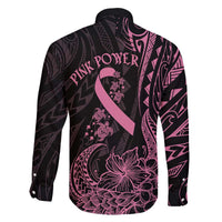 Polynesian Pink Power Family Matching Puletasi and Hawaiian Shirt Breast Cancer Ribbon Turtle and Flowers LT7 - Polynesian Pride