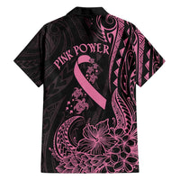 Polynesian Pink Power Family Matching Tank Maxi Dress and Hawaiian Shirt Breast Cancer Ribbon Turtle and Flowers LT7 - Polynesian Pride