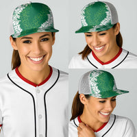 Hawaii Aloha Plumeria Lei Green Palaka Baseball Net Cap LT7