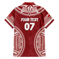 Personalized Mate Maa Tonga Rugby Family Matching Off The Shoulder Long Sleeve Dress and Hawaiian Shirt Ofa Atu Tonga LT7 - Polynesian Pride