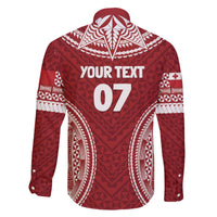 Personalized Mate Maa Tonga Rugby Family Matching Off The Shoulder Long Sleeve Dress and Hawaiian Shirt Ofa Atu Tonga LT7 - Polynesian Pride