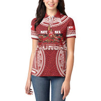 Personalized Mate Maa Tonga Rugby Women Polo Shirt Ofa Atu Tonga