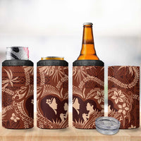 Hawaii Plumeria 4 in 1 Can Cooler Tumbler Hau'oli la Makuahine Sunburned LT7 - Polynesian Pride