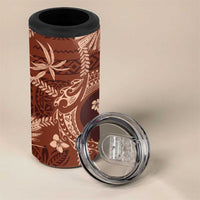 Hawaii Plumeria 4 in 1 Can Cooler Tumbler Hau'oli la Makuahine Sunburned LT7 - Polynesian Pride