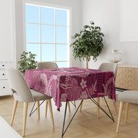 Hawaii Plumeria Tablecloth Hau'oli la Makuahine Rosy LT7 - Polynesian Pride