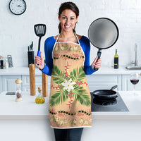 Hawaii Quilt Inspired Collection Aloha Flowers Apron Maile - Kukui Nut Lei LT7 - Polynesian Pride