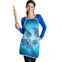 Hawaii Quilt Inspired Collection Aloha Sea Apron Manta Ray and Turtles LT7 - Polynesian Pride