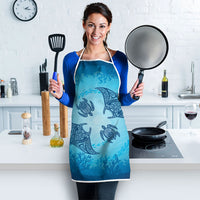 Hawaii Quilt Inspired Collection Aloha Sea Apron Manta Ray and Turtles LT7 - Polynesian Pride