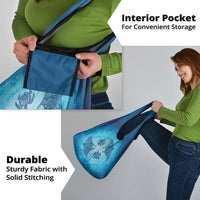 Hawaii Quilt Inspired Collection Aloha Sea Grocery Bag Manta Ray and Turtles LT7 - Polynesian Pride