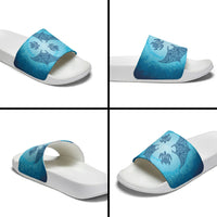 Hawaii Quilt Inspired Collection Aloha Sea Slide Sandals Manta Ray and Turtles LT7 - Polynesian Pride
