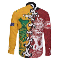 Mate Ma'a Tonga Vs Australia Rugby Personalized Family Matching Long Sleeve Bodycon Dress and Hawaiian Shirt Special Mascots LT7 - Polynesian Pride
