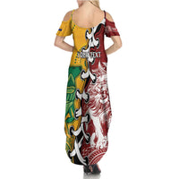 Mate Ma'a Tonga Vs Australia Rugby Personalized Family Matching Summer Maxi Dress and Hawaiian Shirt Special Mascots LT7 - Polynesian Pride