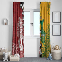 Mate Ma'a Tonga Vs Australia Rugby Personalized Window Curtain Special Mascots