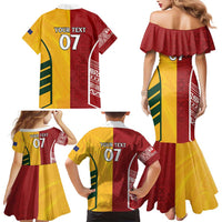 Australia - Tonga Rugby Custom Family Matching Mermaid Dress and Hawaiian Shirt Minimalist Dynamic LT7 - Polynesian Pride