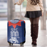 Queen Salote College 100 Years Anniversary Luggage Cover Tonga QSC Royal Blue - Polynesian Pride