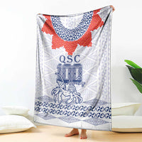Queen Salote College 100 Years Anniversary Blanket Tonga QSC White LT7 - Polynesian Pride